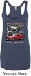Ladies Ford Classic Mustangs Untamed Tri Blend Racerback
