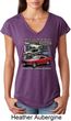 Ladies Ford Classic Mustangs Untamed Tri Blend V-neck