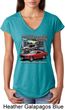 Ladies Ford Classic Mustangs Untamed Tri Blend V-neck