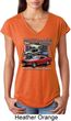 Ladies Ford Classic Mustangs Untamed Tri Blend V-neck