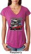 Ladies Ford Classic Mustangs Untamed Tri Blend V-neck
