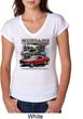 Ladies Ford Classic Mustangs Untamed Tri Blend V-neck
