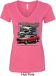 Ladies Ford Classic Mustangs Untamed V-Neck