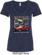Ladies Ford Classic Mustangs Untamed V-Neck