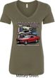 Ladies Ford Classic Mustangs Untamed V-Neck