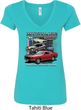 Ladies Ford Classic Mustangs Untamed V-Neck