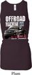 Ladies Ford F-150 4X4 Off Road Machine Longer Length Racerback Tanktop
