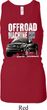Ladies Ford F-150 4X4 Off Road Machine Longer Length Racerback Tanktop