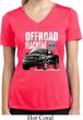 Ladies Ford F-150 4X4 Off Road Machine Moisture Wicking V-neck Shirt
