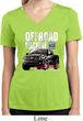 Ladies Ford F-150 4X4 Off Road Machine Moisture Wicking V-neck Shirt