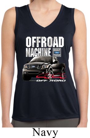 Ladies Ford F-150 Off Road Machine Sleeveless Moisture Wicking Shirt