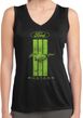 Ladies Ford Green Mustang Stripe Dry Wicking Sleeveless Shirt
