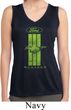 Ladies Ford Green Mustang Stripe Dry Wicking Sleeveless Shirt