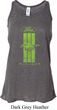 Ladies Ford Green Mustang Stripe Flowy Racerback
