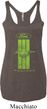 Ladies Ford Green Mustang Stripe Tri Blend Racerback