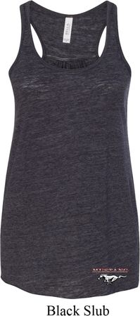 Ladies Ford Mustang Bottom Print Flowy Racerback