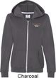 Ladies Ford Mustang Pocket Print Full ZIp Hoodie