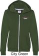 Ladies Ford Mustang Pocket Print Full ZIp Hoodie