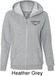 Ladies Ford Mustang Pocket Print Full ZIp Hoodie