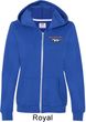 Ladies Ford Mustang Pocket Print Full ZIp Hoodie