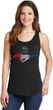 Ladies Ford Mustang Red White and Blue Tank Top