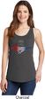 Ladies Ford Mustang Red White and Blue Tank Top