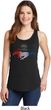 Ladies Ford Mustang Red White and Blue Tank Top
