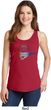 Ladies Ford Mustang Red White and Blue Tank Top