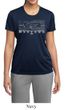 Ladies Ford Mustang Shirt Honeycomb Grille Moisture Wicking Tee