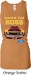 Ladies Ford Mustang Who's The Boss Longer Length Racerback Tank Top
