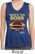 Ladies Ford Mustang Who's The Boss Sleeveless Moisture Wicking Shirt