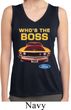 Ladies Ford Mustang Who's The Boss Sleeveless Moisture Wicking Shirt