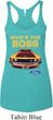 Ladies Ford Mustang Who's The Boss Tri Blend Racerback Tank Top