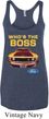 Ladies Ford Mustang Who's The Boss Tri Blend Racerback Tank Top