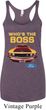 Ladies Ford Mustang Who's The Boss Tri Blend Racerback Tank Top