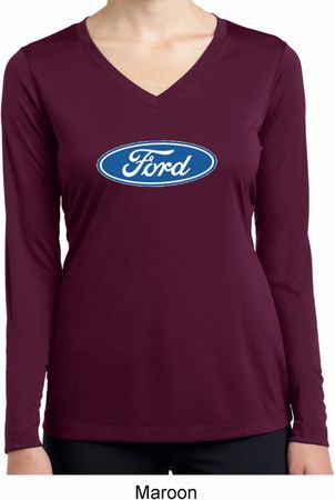 Ladies Ford Oval Dry Wicking Long Sleeve Shirt