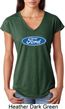 Ladies Ford Oval Tri Blend V-Neck Shirt
