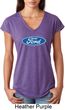 Ladies Ford Oval Tri Blend V-Neck Shirt