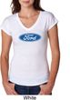 Ladies Ford Oval Tri Blend V-Neck Shirt