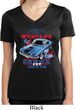 Ladies Ford Shirt 1968 Cobra Jet Moisture Wicking V-neck Shirt