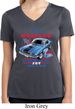 Ladies Ford Shirt 1968 Cobra Jet Moisture Wicking V-neck Shirt