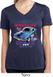 Ladies Ford Shirt 1968 Cobra Jet Moisture Wicking V-neck Shirt
