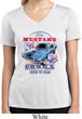 Ladies Ford Shirt 1968 Cobra Jet Moisture Wicking V-neck Shirt