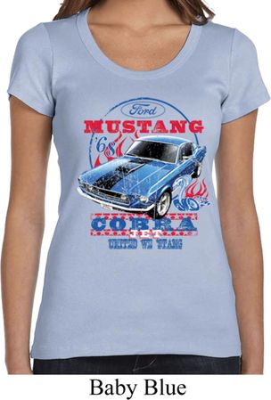 Ladies Ford Shirt 1968 Cobra Jet Scoop Neck Shirt