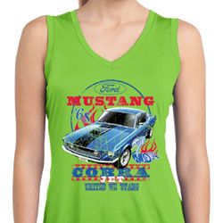 Ladies Ford Shirt 1968 Cobra Jet Sleeveless Moisture Wicking Shirt Ladies Ford Shirt 1968 Cobra Jet Sleeveless Moisture Wicking Shirt