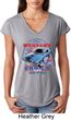 Ladies Ford Shirt 1968 Cobra Jet Tri Blend V-Neck Shirt