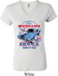 Ladies Ford Shirt 1968 Cobra Jet V-neck Shirt