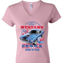 Ladies Ford Shirt 1968 Cobra Jet V-neck Shirt Ladies Ford Shirt 1968 Cobra Jet V-neck Shirt
