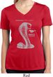 Ladies Ford Shirt 50 Years Cobra Moisture Wicking V-neck Tee T-Shirt