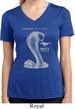 Ladies Ford Shirt 50 Years Cobra Moisture Wicking V-neck Tee T-Shirt